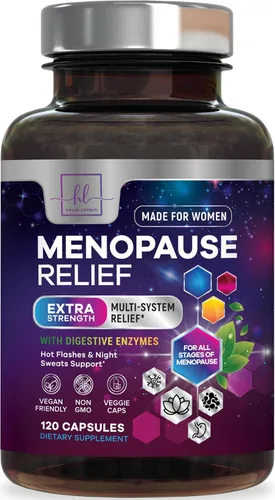 Vista 10 de Suplementos para la menopausia para mujeres, sudores nocturnos y píldoras de alivio de la menopausia, mezcla probiótica de 8 mil millones de UFC por