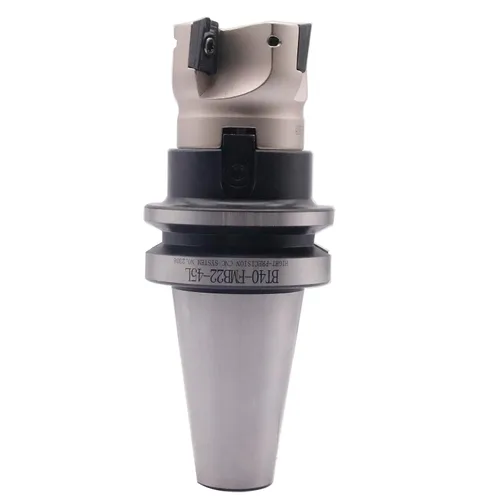Vista 5 de BT40-FMB22-45L Fresa de extremo de cara de vástago y 1.97 pulgadas/1.969 in de diámetro de corte 4 flautas 400R-50-22-4T Fresa de extremo de cara