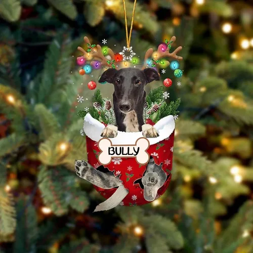 Vista 142 de IZI POD Affenpinscher Adorno de Navidad personalizado para perro, adorno de bolsillo de nieve para perro para árbol de Navidad, adorno acrílico
