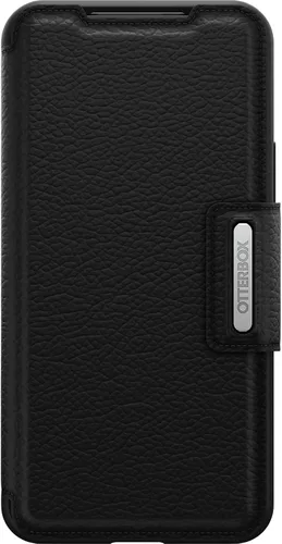 Vista 3 de OtterBox Funda para Galaxy S22 Strada Series - Shadow (negro/peltre), tarjetero, piel auténtica, apta para bolsillo, funda tipo folio