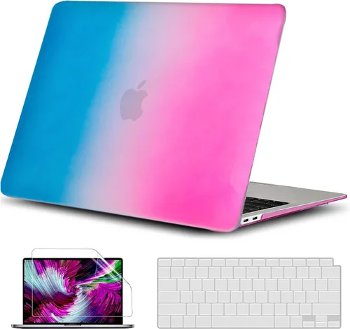 Vista 24 de GVTECH Funda para MacBook Air de 13 pulgadas (2010-2017) A1369 A1466 carcasa rígida de plástico, carcasa negra