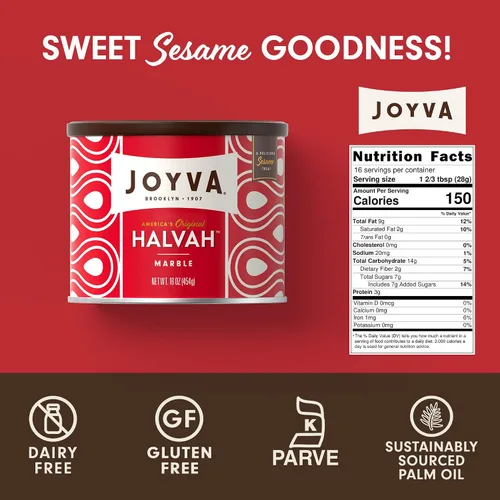 Vista 2 de Halva de sésamo y miel de Joyva Marble, 16 onzas