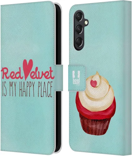 Vista 222 de Head Case Designs Assortment Cupcakes Happiness Leather Wallet Case Compatible with Samsung Galaxy A07 4G Surtido