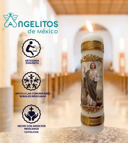 Vista 2 de San Judas Tadeo Vela Judas El Apóstol Situaciones difíciles Oración Cirio Vela de San Juditas