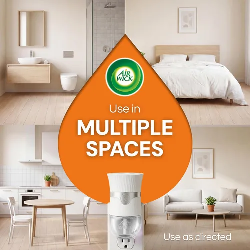 Vista 6 de Air Wick Repuesto de aceite perfumado enchufable, infundido con aceites esenciales, ambientadores de aire enchufables para el hogar, Pumpkin Spice