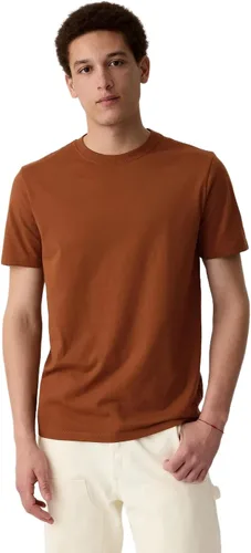 Vista 43 de Camiseta de cuello redondo Gap para hombre, mangas cortas, estilo casual Negro