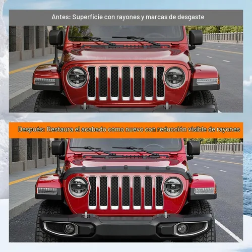 Vista 3 de powoq Deflector de capó compatible con Jeep Wrangler JK 2007-2018