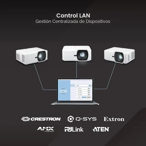 Vista 7 de ViewSonic Proyector láser LS740HD 1080P, 5500 lúmenes, cine en casa Full HD