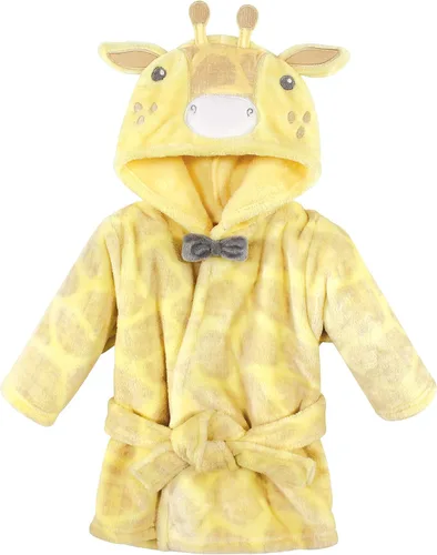 Vista 2 de Hudson Baby - Bata de baño unisex de peluche con cara de animal para bebé Azteca
