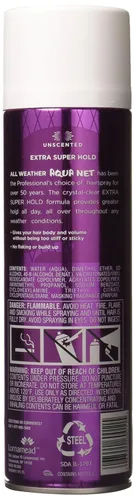 Vista 2 de Aqua Net Extra Super Hold - Spray profesional para el cabello, sin perfume, 11 onzas (paquete de 3)