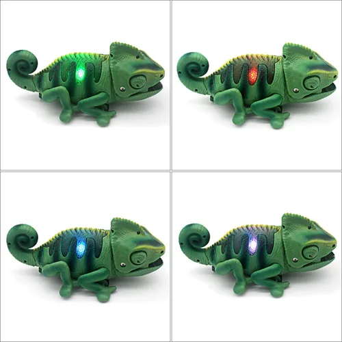 Vista 4 de Tipmant Camaleón RC Juguete de animal a control remoto realista lagarto eléctrico electrónico mascotas coche niños regalos de cumpleaños (verde)