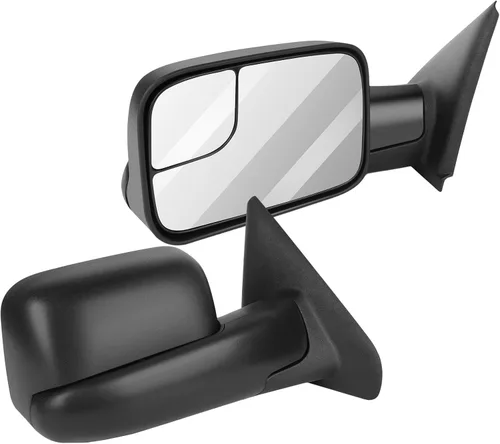 Vista 9 de Espejos de remolque para 1994-1997 para Dodge para Ram 1500 para Ram 2500 para Ram 3500 Modelos, espejos de remolque con espejos laterales