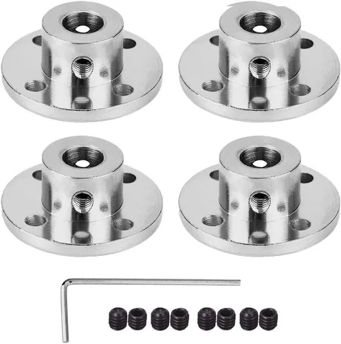 Vista 12 de Conector de acoplamiento de brida de 3 mm, accesorio acoplador de modelo de guía rígida, accesorios de eje para motores de modelo RC, bricolaje, 4