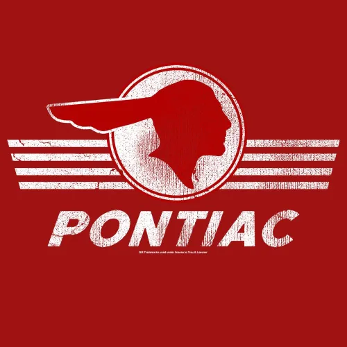Vista 2 de Tee Luv Sudadera con capucha Pontiac con capucha para hombre, con logotipo de coche Pontiac