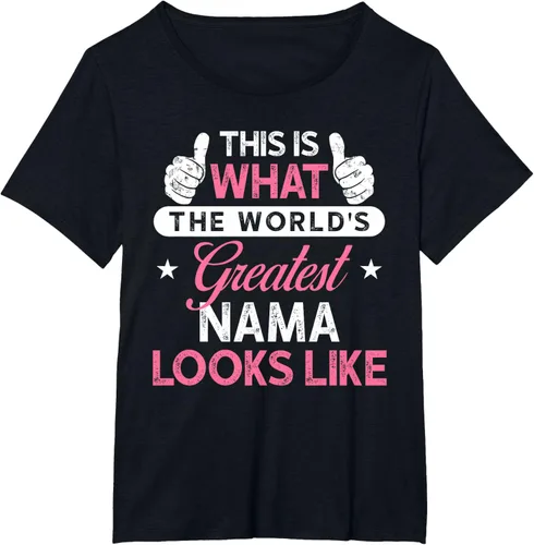 Vista 21 de Camiseta Nama para mujer: camiseta de nama más grande del mundo Negro