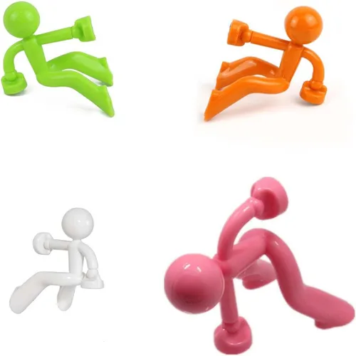 Vista 11 de Creative Wall Climbing Villain - Imanes para refrigerador, imán para colgar en la llave (negro, blanco, azul, naranja)