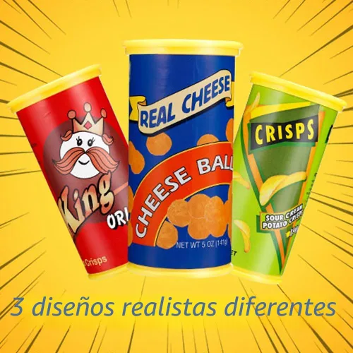 Vista 7 de SnaFununy Lata de Broma de Papas Fritas Serpiente Bromas Salto Resorte Juguete Artículos de Bromista Regalos para Adultos, Bromas Juguetes de Broma