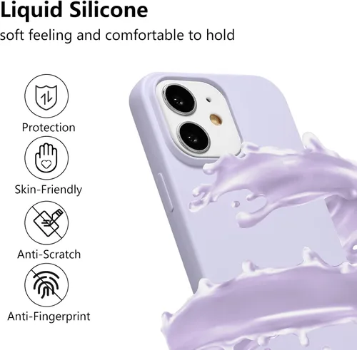 Vista 2 de ZTOFERA Funda para iPhone 12/12 Pro con correa, funda cruzada para teléfono con cordón ajustable para el cuello para el hombro, silicona suave a