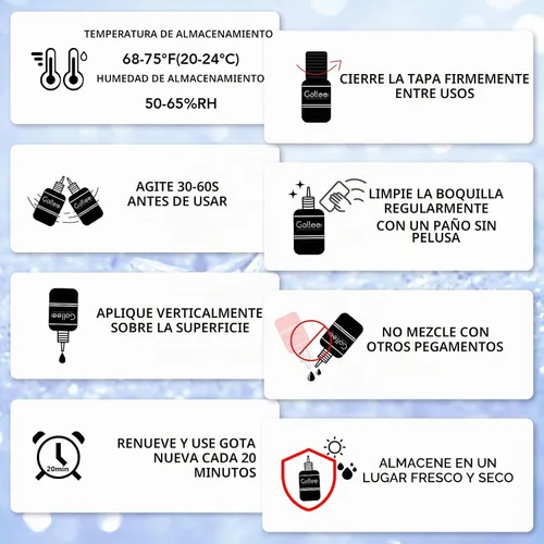 Vista 8 de Pegamento de extensiones de pestañas transparente para extensiones de pestañas, (0.17 onzas líquidas/0.2 fl oz), 1-2 S, secado rápido/retención 6