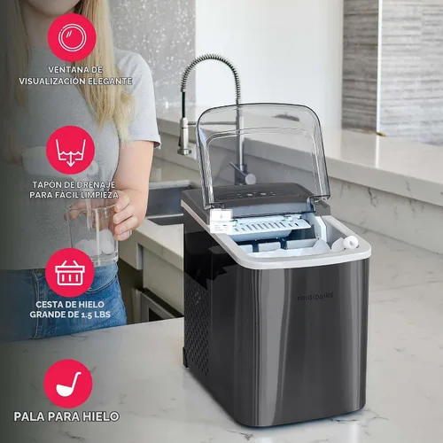 Vista 3 de Frigidaire - Máquina para hacer hielo, tamaño mediano