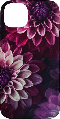 Vista 15 de Dahlia Flower Floral Nature Garden Pink Purple Maroon Design Case for iPhone 17