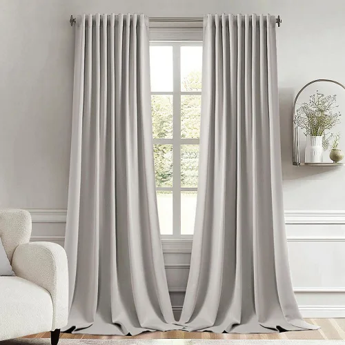 Vista 26 de MIULEE Cortinas opacas con pestaña trasera de 63 pulgadas de largo, juego de 2 paneles para sala de estar, dormitorio, privacidad, bolsillo