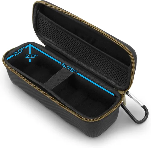 Vista 7 de CASEMATIX Funda de micrófono compatible con modelos de micrófono con cable de hasta 6.75 pulgadas máximo, funda de micrófono ultra compacta