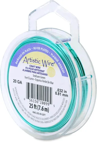 Vista 29 de Artistic Wire, Alambre de cobre de color chapado en plata de calibre 18, resistente al deslustre, amatista, 20 pies