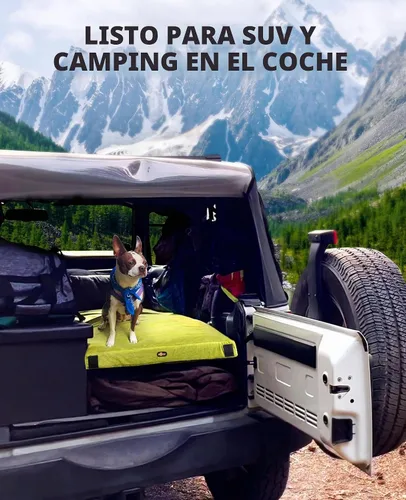 Vista 7 de Colchón de camping de espuma viscoelástica GAIALOOP extra grueso de 4 pulgadas, colchón de suelo enrollable para dormir en campamento, colchoneta