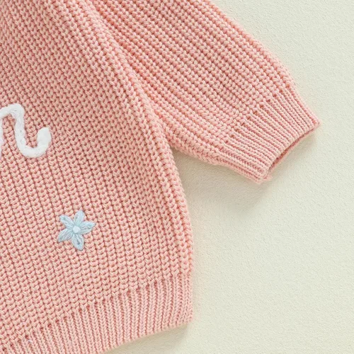 Vista 47 de VISGOGO Suéter a juego para hermanitas grandes y pequeñas, ropa de una sola pieza