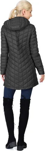 Vista 3 de Outdoor Ventures Maryan - Abrigo largo, acolchado, Thermolite, cálido, ultraligero, con capucha para mujer
