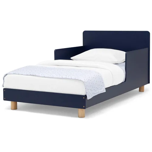 Vista 4 de Delta Children GapKids - Cama para niños pequeños, azul marino/natural + colchón TrueSleep para cuna y niño pequeño (matrimonio)