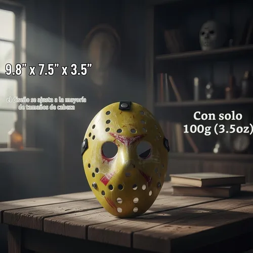 Vista 2 de Máscara de disfraz para fiesta de Halloween, accesorio de cosplay