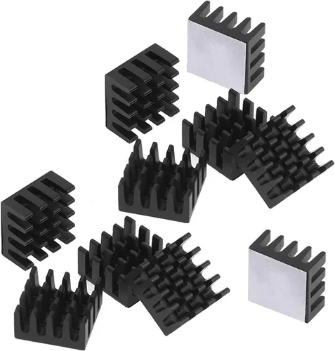 Vista 4 de Easycargo Kit surtido de disipador de calor de 100 piezas para enfriar PC, portátil, PS5, M.2, CPU, GPU, VGA, RAM, VRAM, VRM, IC LED, MOSFET