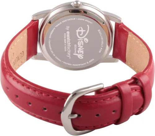 Vista 2 de Disney Mickey Mouse Adult Classic Cardiff Articulating Hands Analog Quartz Leather Strap Watch