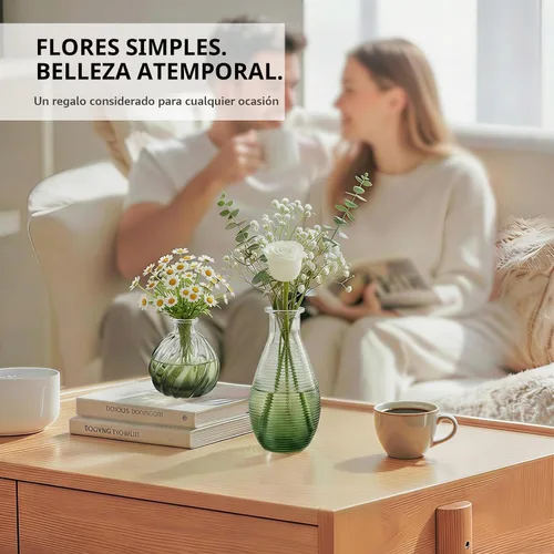 Vista 7 de RUCKACE Jarrones de brotes a granel 22 jarrones pequeños de vidrio verde jarrones de flores a granel para centro de mesa, boda, decoraciones