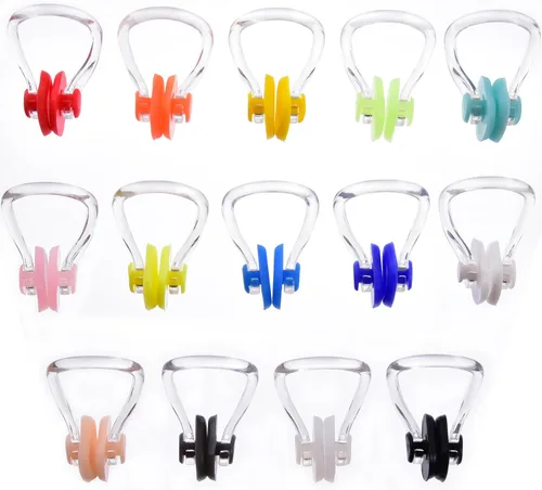 Vista 7 de SATINIOR Tapones nasales para natación, clip de nariz, tapón de silicona para natación, surf, protector impermeable para natación y entrenamiento