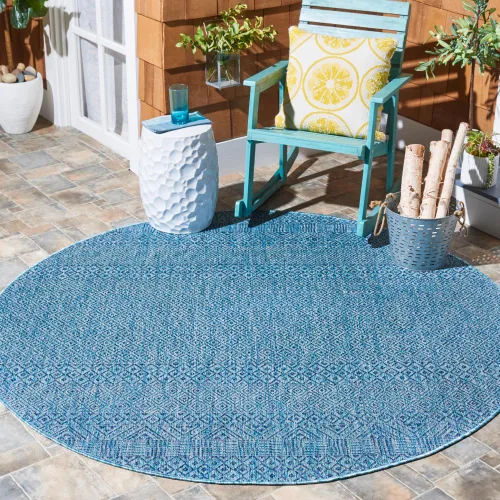 Vista 39 de SAFAVIEH Alfombra lavable al aire libre, colección Courtyard - 2'3" x 5', gris y negro, no desprende pelusa y fácil limpieza, ideal para patio