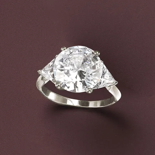 Vista 4 de Ross-Simons 7.50 ct. t.w. CZ Ring in Sterling Silver