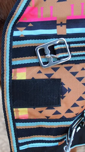 Vista 3 de 66 "1200D Turnout Ligero Bellyband Rain Horse Manta de invierno Hoja 397B