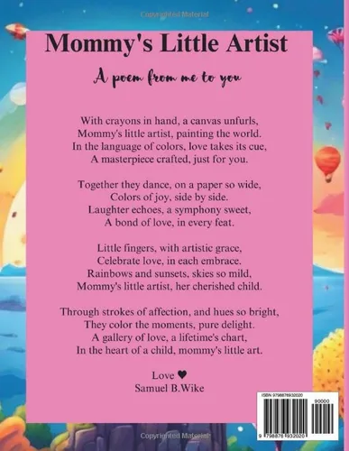 Vista 2 de Mommy's Little Artist Celebrate Love Through Coloring with Your Child , Cute and Relaxing illustration for both Adults and Kids