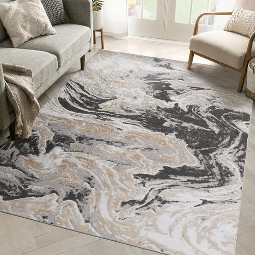 Vista 42 de NAAR PAYAS - Alfombra de área de 2 x 3 pies, diseño geométrico beige para sala de estar, dormitorio y comedor