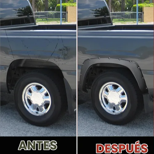 Vista 6 de LEDKINGDOMUS Kit de guardabarros compatible con Chevy Silverado 1999-2006