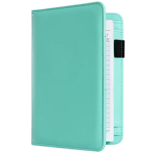 Vista 24 de CoBak Libreta para servidores de alta calidad: organizador de cartera de camarero de 5.12 x 7.91 pulgadas en piel auténtica, con 8 bolsillos