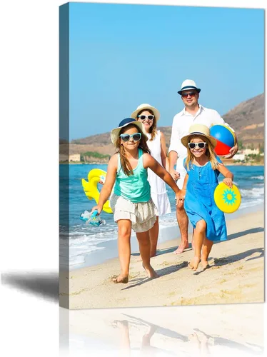 Vista 13 de LZIMU Impresiones de lienzo personalizadas con tus fotos, imágenes personalizadas de 4 x 6 pulgadas a lienzo para pared, personaliza tus fotos, arte