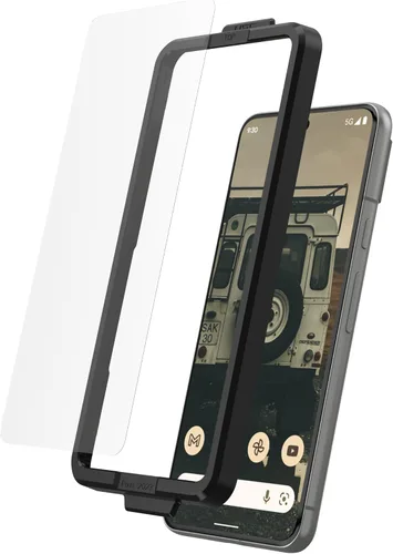Vista 3 de URBAN ARMOR GEAR UAG Hecho para Google Pixel 8 Glass Shield Plus Protector de pantalla transparente/negro, Premium Doble 9H reforzado vidrio