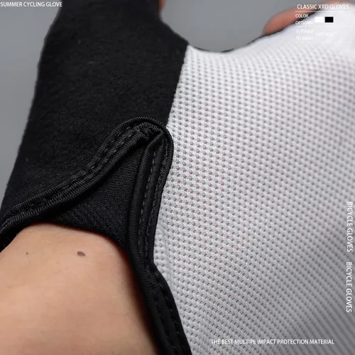 Vista 6 de Guantes de ciclismo Antideslizante, almohadilla XRD que absorbe los golpes, guantes de ciclismo MTB ligeros y transpirables para hombres y mujeres