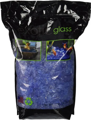 Vista 2 de Exotic Pebble & Aggregates Bolsa de 10 números, vidrio turquesa