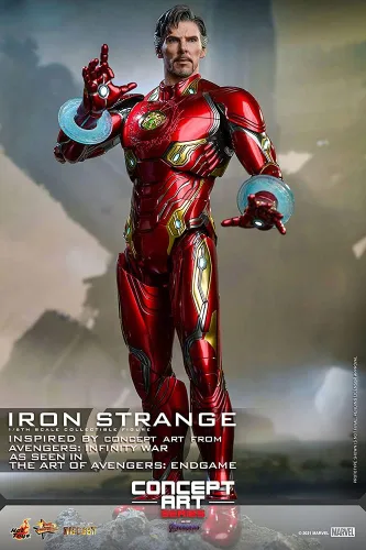 Vista 4 de Hot Toys 1:6 Iron Strange - El arte de los Vengadores: Endgame