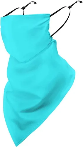 Vista 23 de Bufanda reutilizable con protección solar UV para las orejas, bandana reutilizable para la cara